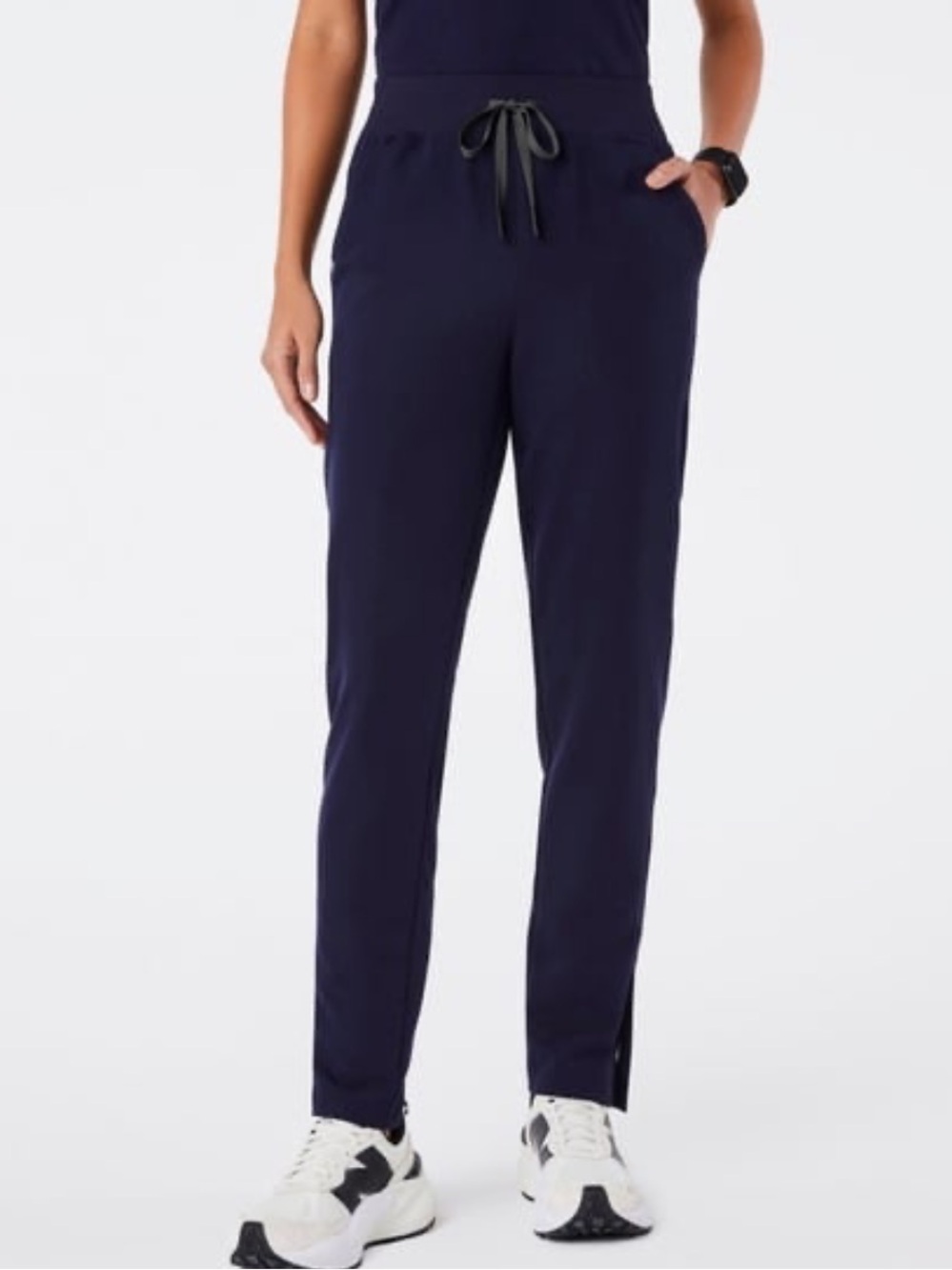 FIGS Women’s High Waisted Bristol Slim Tapered Navy Scrub Pants NWT